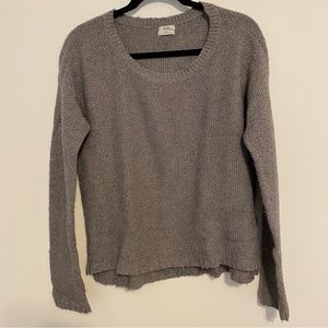 Madewell Gray Wallace Wool Blend Knit Sweater